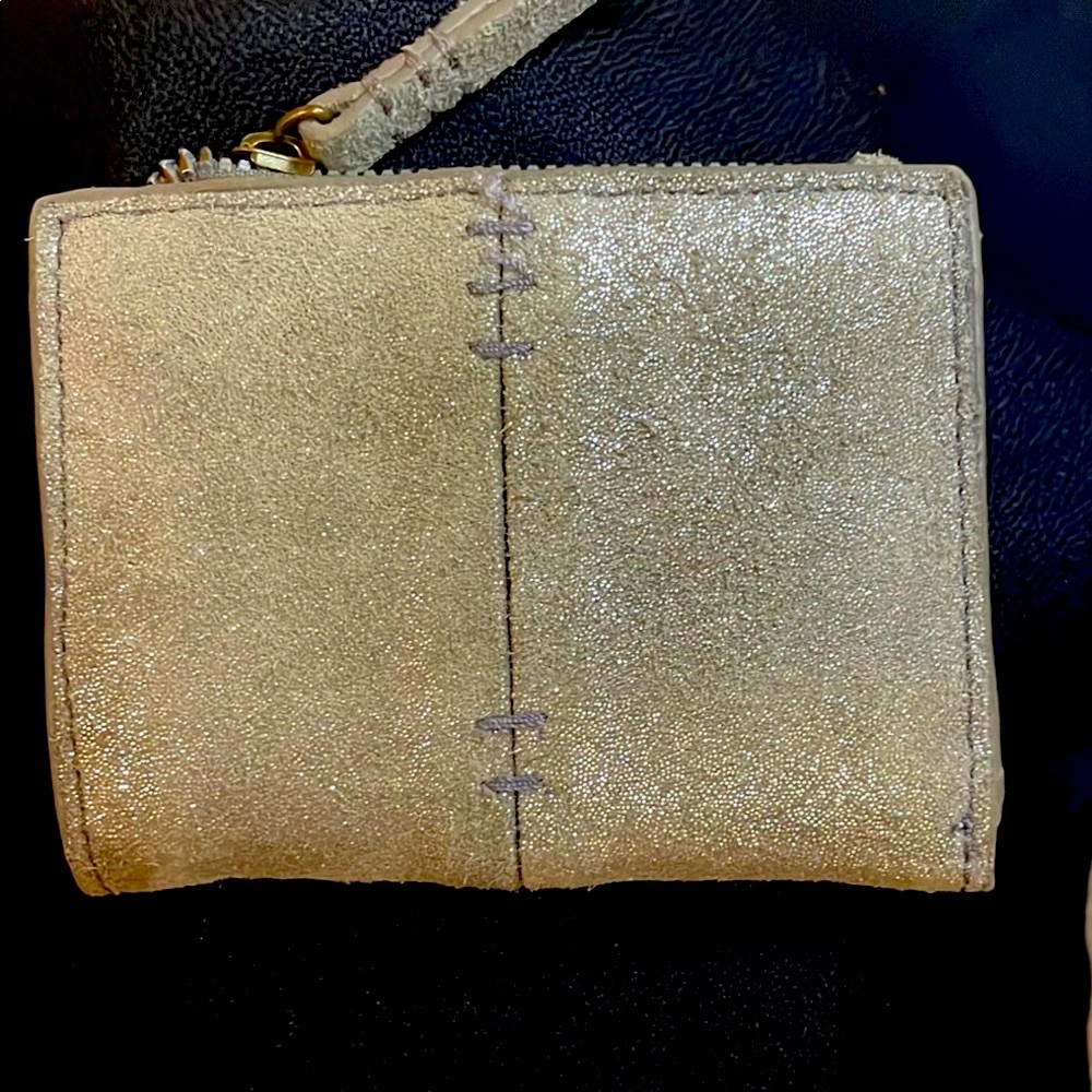 Silver Shimmer Leather  Wallet - P7